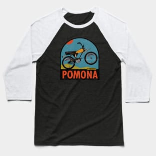 Vintage Moto Bike Pomona Baseball T-Shirt